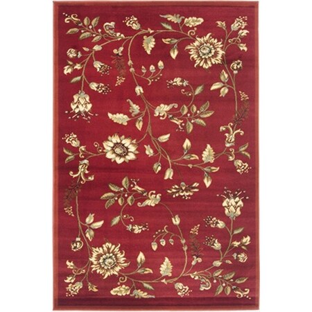 Safavieh 4 x 6 ft. Small Rectangle Lyndhurst Red and Multi Color Traditional Rug LNH552-4091-4